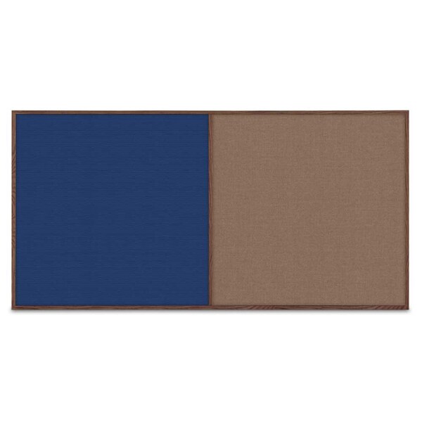 Enclosed Corkboard, 1 Door, 72"x48", 4" Fra